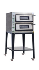PF.A03 - Twin deck electric pizza oven 6 + 6, on support