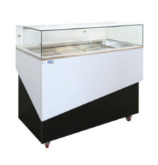 RETT.CL - Refrigerated drop-in display case, two-tone front panel