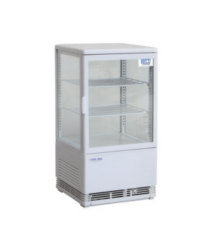 RETV.GT - Countertop 4 sided glass display fridge White