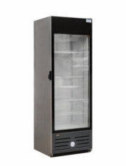 RETV.LD01TN - Upright display fridge, glass-ceramic door, black