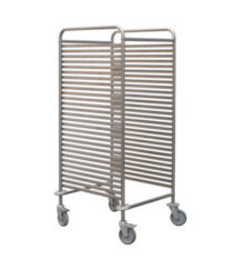 ZS.C11 - S/steel racking trolley suitable for 28 GN 1/1 or 14 GN 2/1 containers