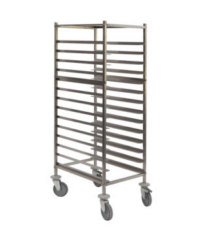 ZS.C71 - S/steel racking trolley suitable for 14 60x40 containers or GN 1/1